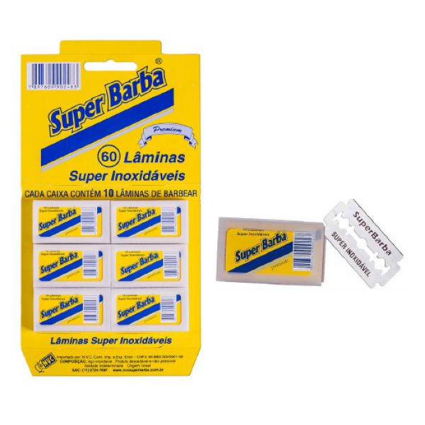 LÂMINA DE BARBEAR SUPER BARBA