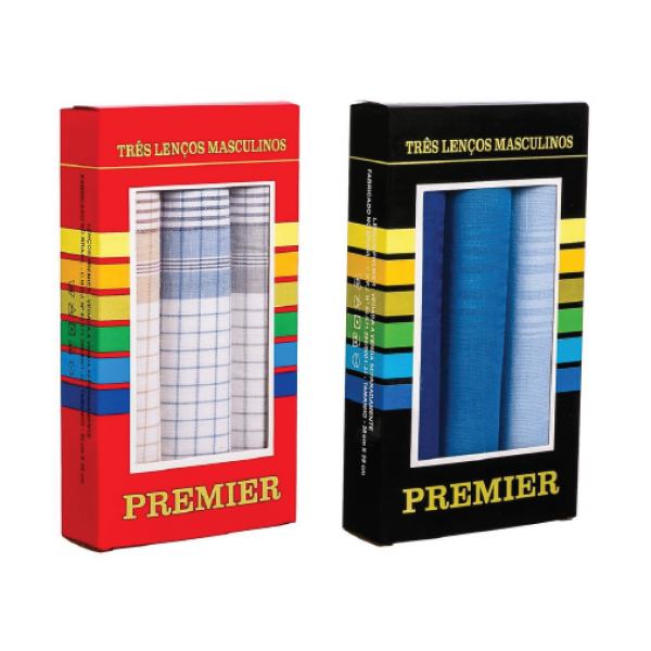 LENÇO DE BOLSO PREMIER CX PRETA