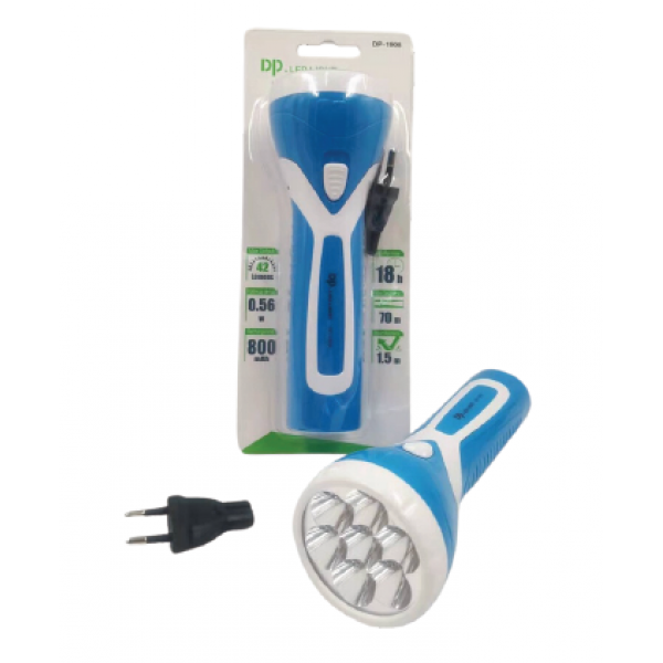 LANTERNA RECARREG. 07 LEDS 1908