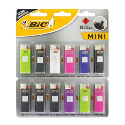 ISQUEIRO BIC PEQUENO CTL C/12